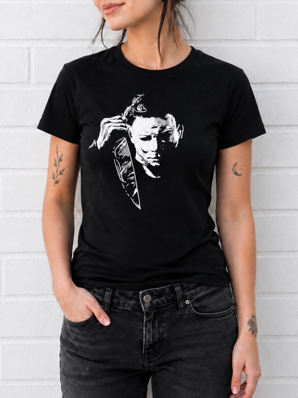 Michael Myers Halloween Tee XS Horror Movie Graphic Shirt Goth Halloweencore - Picture 1 of 5